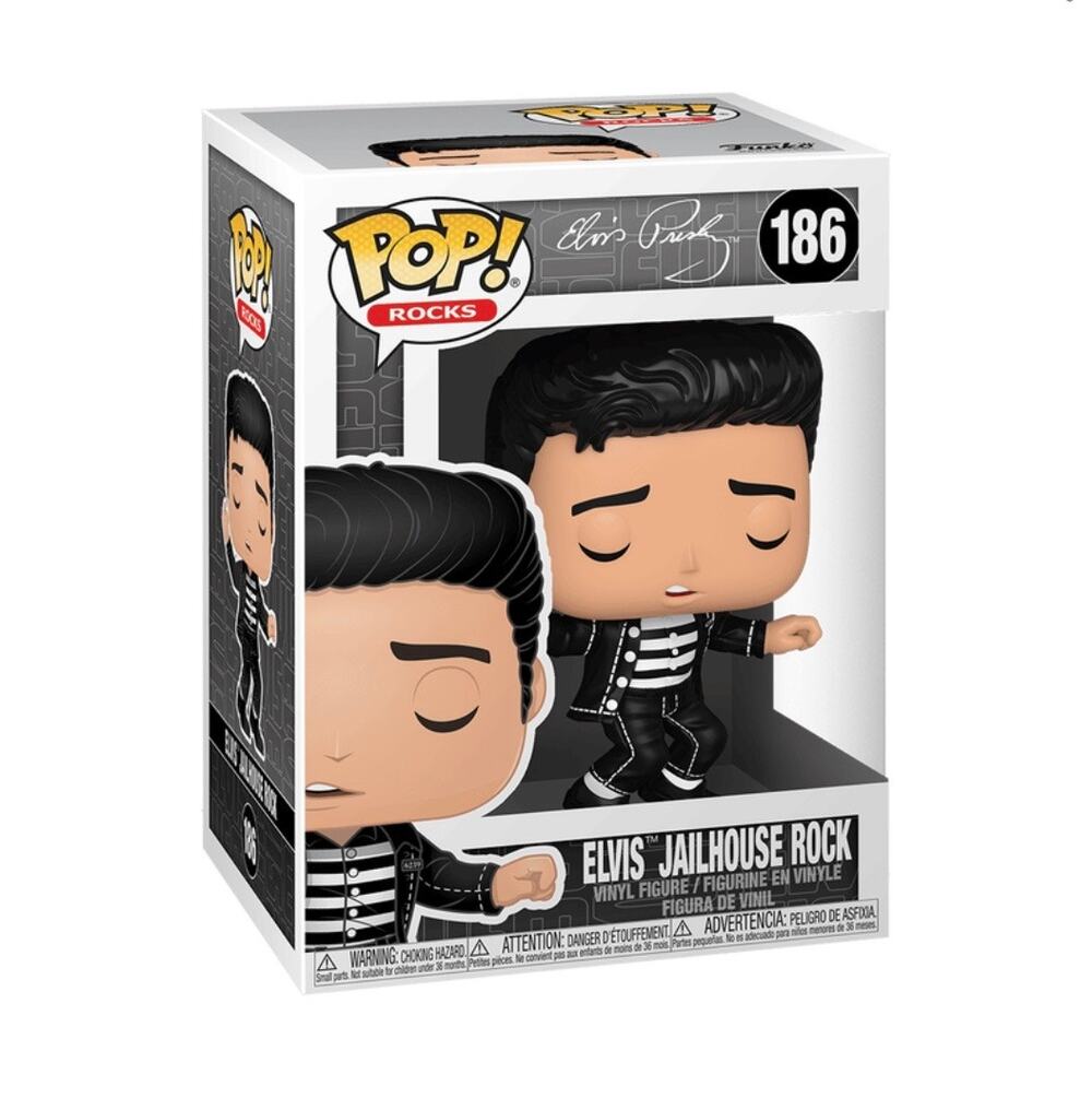 Elvis Presley Jailhouse Rock Funko Pop #186 Vinyl Figure NIB Vaulted Pop Rocks!